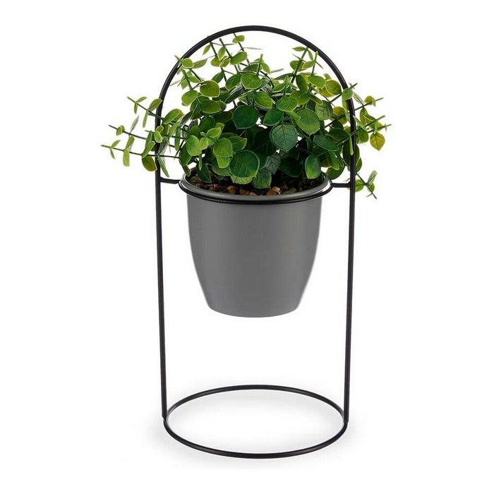 Декоративно Растение Ibergarden QY-H093 QY-H093 Метал Пластмаса 21 x 30 x 21 cm С опора Сив