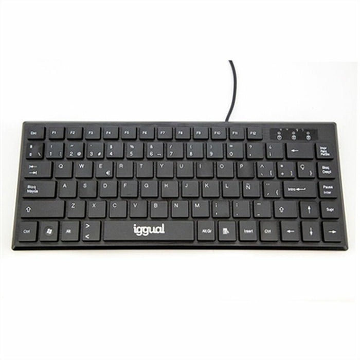 Клавиатура iggual Slim TKL-USB Черен