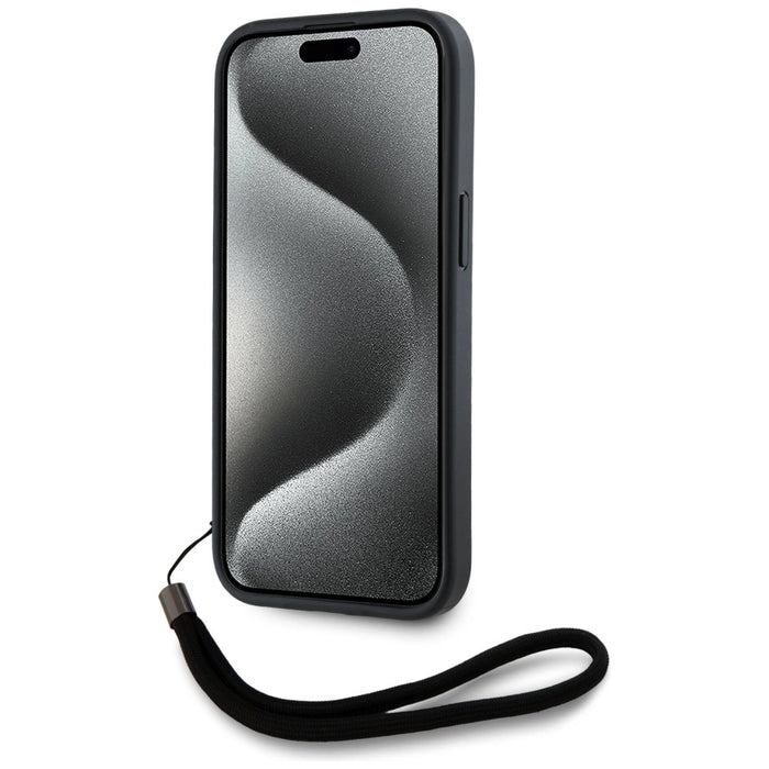 Калъф Karl Lagerfeld Saffiano Athleisure Stripes Cord iPhone 15 Pro Max - червен
