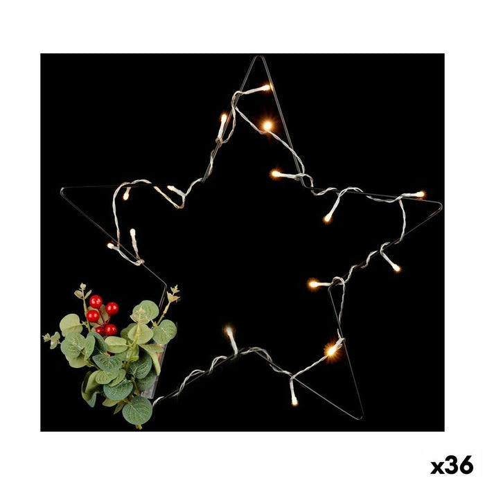 Коледна звезда Krist+ SYCJHY-168 SYCJHY-168 Черен Червен Зелен 45 x 45 x 5 cm LED Светлина (36 броя)