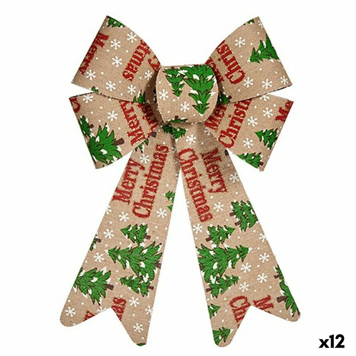 Ласо Krist+ Merry Christmas Многоцветен 16 x 24 x 4 cm Коледна Украса (12 броя)