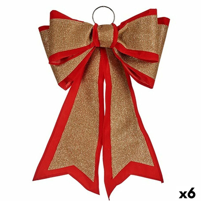 Ласо Krist+ HJ1-12074 HJ1-12074 Червен Златен 40 x 60 cm 53 x 56 x 7,5 cm Коледна Украса (6 броя)
