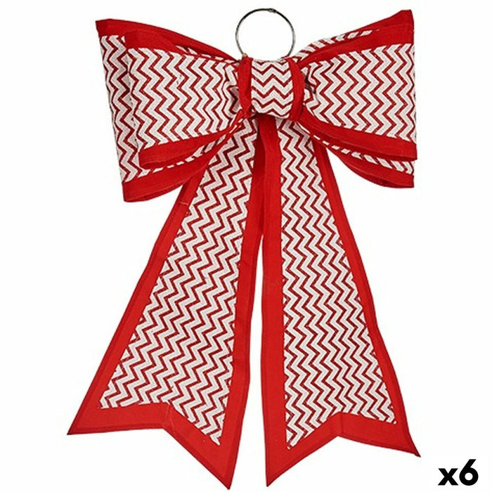 Ласо Krist+ HJ1-12081 HJ1-12081 Бял Червен 40 x 60 cm 53 x 56 x 7,5 cm Коледна Украса (6 броя)