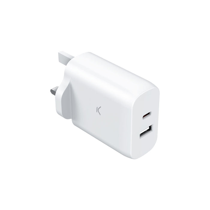 Зарядно за стена KSIX GaN Бял 45 W
