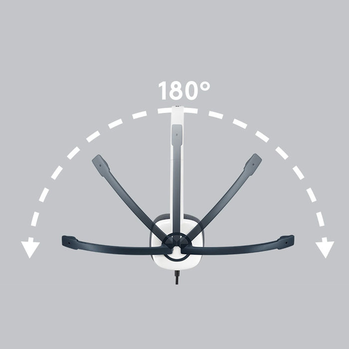 Слушалки с микрофон Logitech Бял