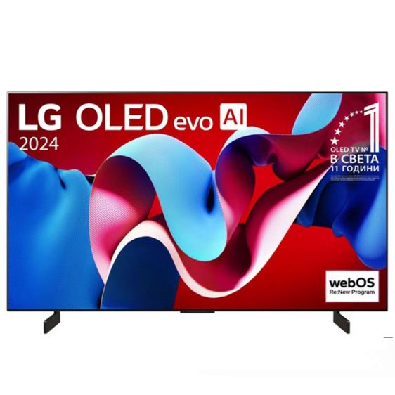 Телевизор LG OLED55C42LA, 55"(139 см), OLED evo, 4K Ultra HD, Smart TV, 2024