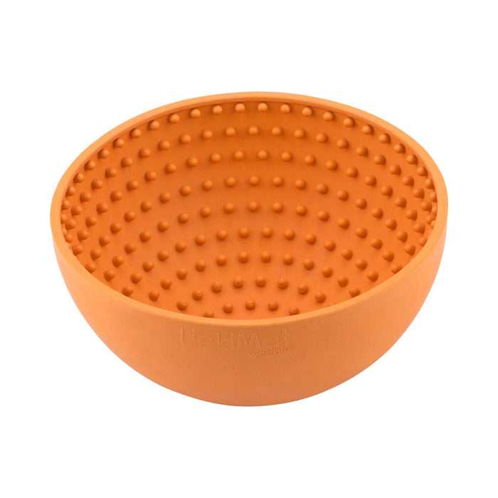 Хранилка за кучета Lickimat Wobble Оранжев Orange Гума