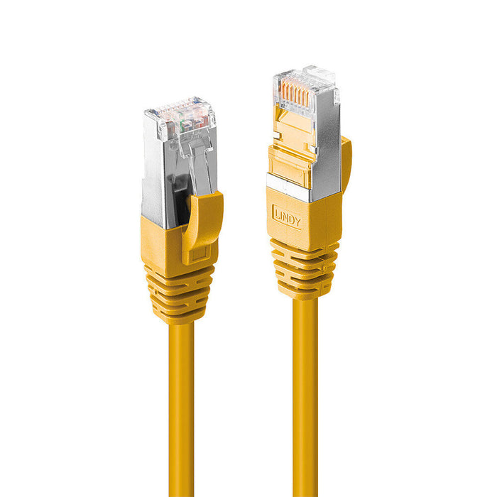 Твърд кабел RJ45 категория 6 FTP LINDY 45986 Жълт 10 m 1 броя