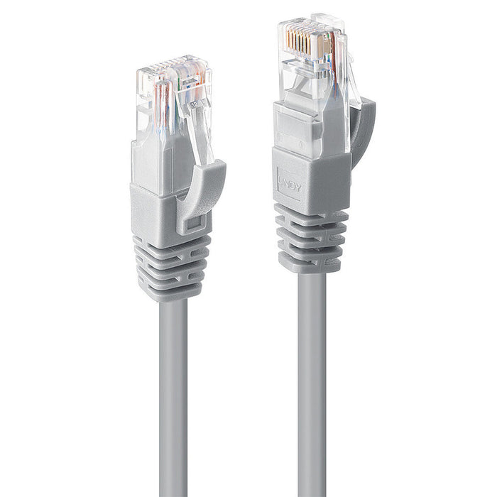 UTP категория 6 твърд мрежови кабел LINDY 48004 3 m Сив 1 броя
