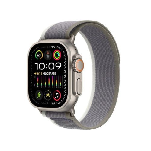 Смарт часовник Apple Watch Ultra 2 GPS + Cellular 49mm Titanium case with green Trail Loop M/L