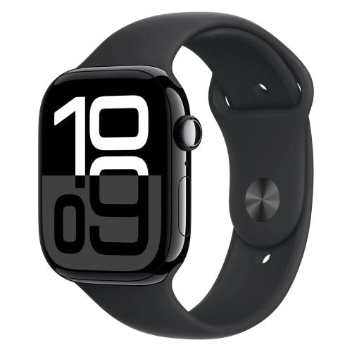 Часовник Apple Watch Series 10 GPS 42mm Jet Black Alu Case, Black Sport Band S/M
