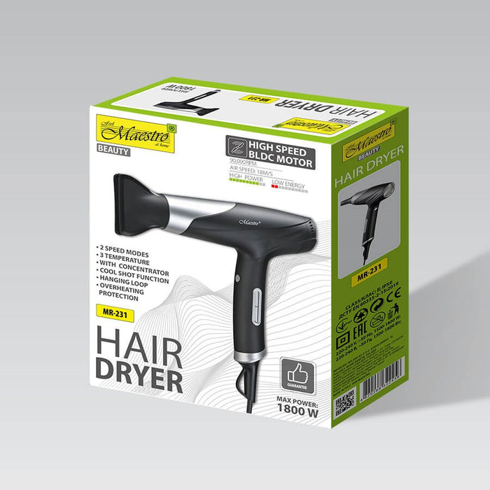Сешоар 1800W MAESTRO MR-231