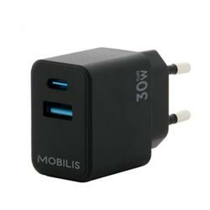 Зарядно за стена Mobilis 001362 Черен 30 W