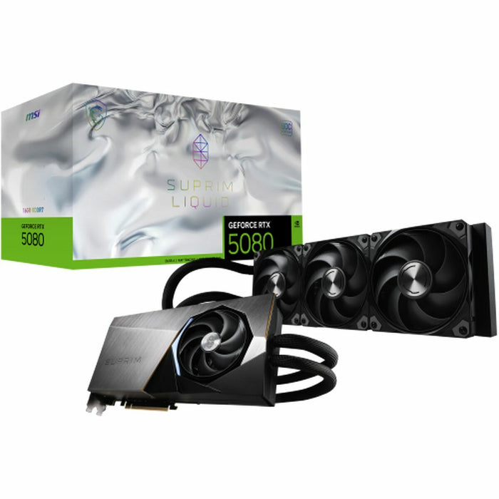 Графична карта MSI RTX 5080 16G SUPRIM LIQUID SOC GEFORCE RTX 5080 16 GB GDDR7
