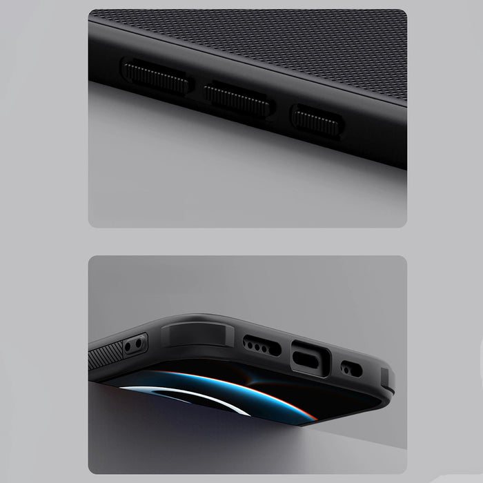 Магнитен калъф Nillkin Super Frosted Shield Pro за iPhone 16e - черен