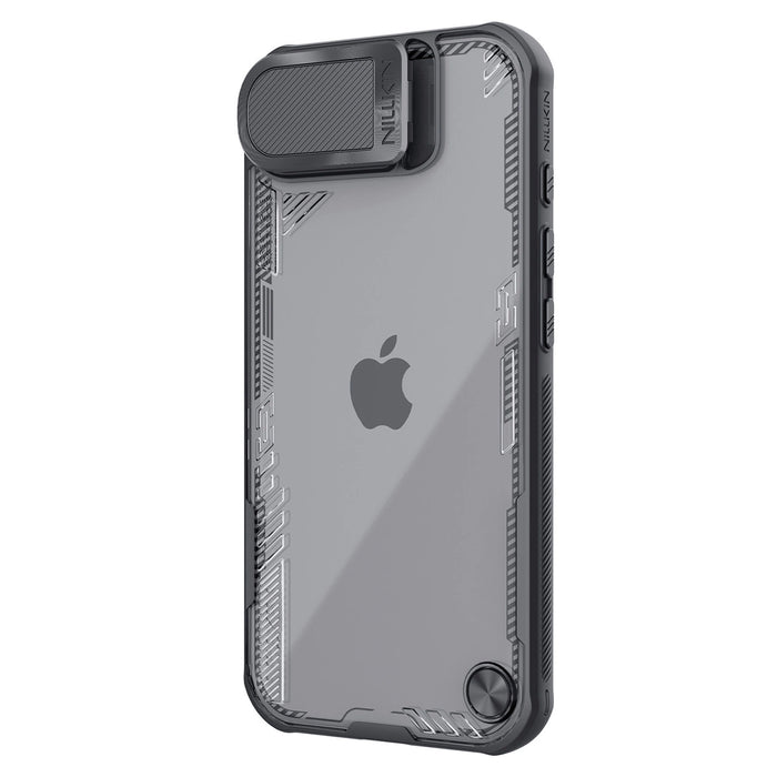 Nillkin Iceblade Prop Case с капак за обектив и стойка за iPhone 16e - черен