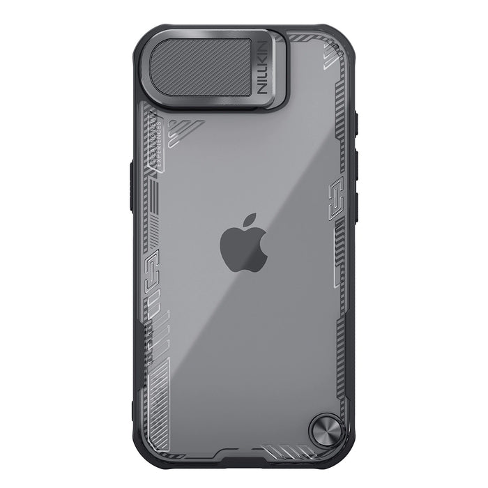Nillkin Iceblade Prop Case с капак за обектив и стойка за iPhone 16e - черен