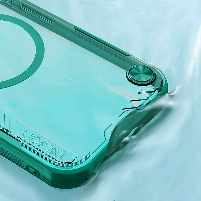 Nillkin Iceblade Prop магнитен калъф с капак за камера и стойка за iPhone 16e - зелен