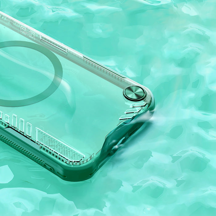 Магнитен калъф Nillkin Iceblade Prop със стойка за iPhone 16e - зелен