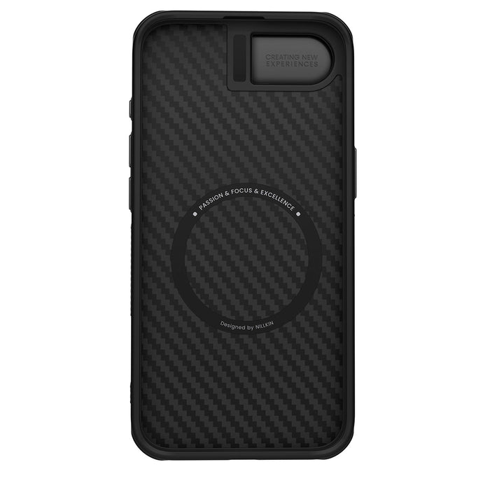 Nillkin CarboProp магнитен калъф с капак за камера и стойка за iPhone 16e - черен