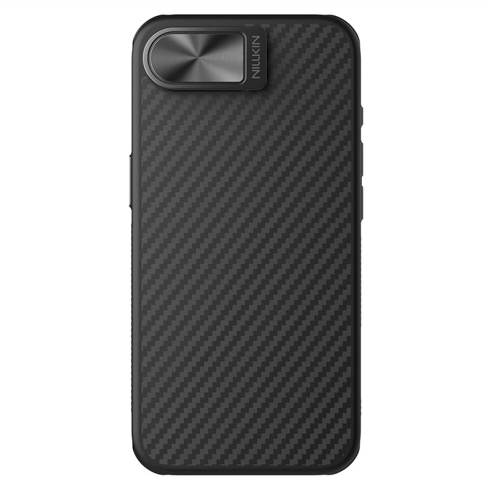 Nillkin CarboProp магнитен калъф с капак за камера и стойка за iPhone 16e - черен