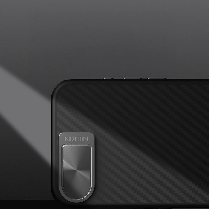 Nillkin CarboProp магнитен калъф с капак за камера и стойка за iPhone 16e - черен