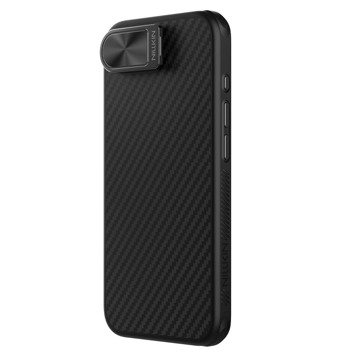 Nillkin CarboProp магнитен калъф с капак за камера и стойка за iPhone 16e - черен