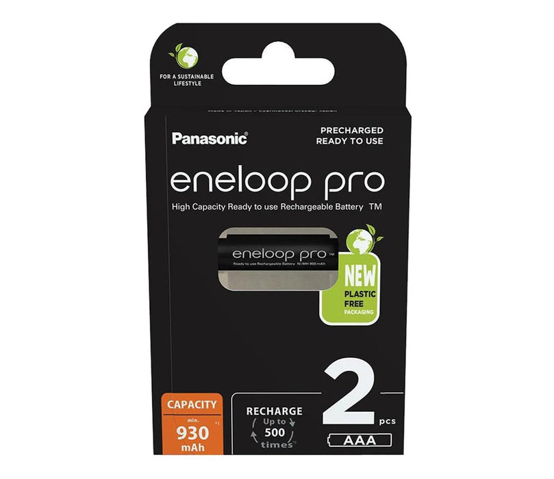 Акумулаторни батерии PANASONIC ENELOOP PRO AAA 930 mAh 2 szt (BK-4HCDE/2CP)