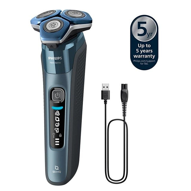 Philips SHAVER Series 7000 S7882/55 Електрическа самобръсначка за мокро и сухо, почистваща капсула и торбичка