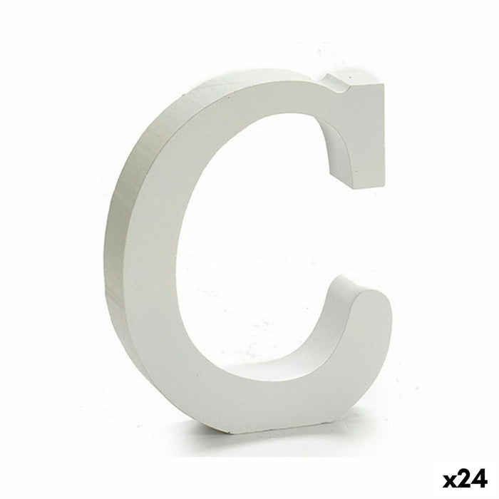 Писмо Pincello 1711039 C Бял Дървен 2 x 11 cm 2 x 16 x 14,5 cm (24 броя)