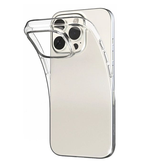 Силиконов калъф Puro 03 Nude за iPhone 16 Pro - прозрачен