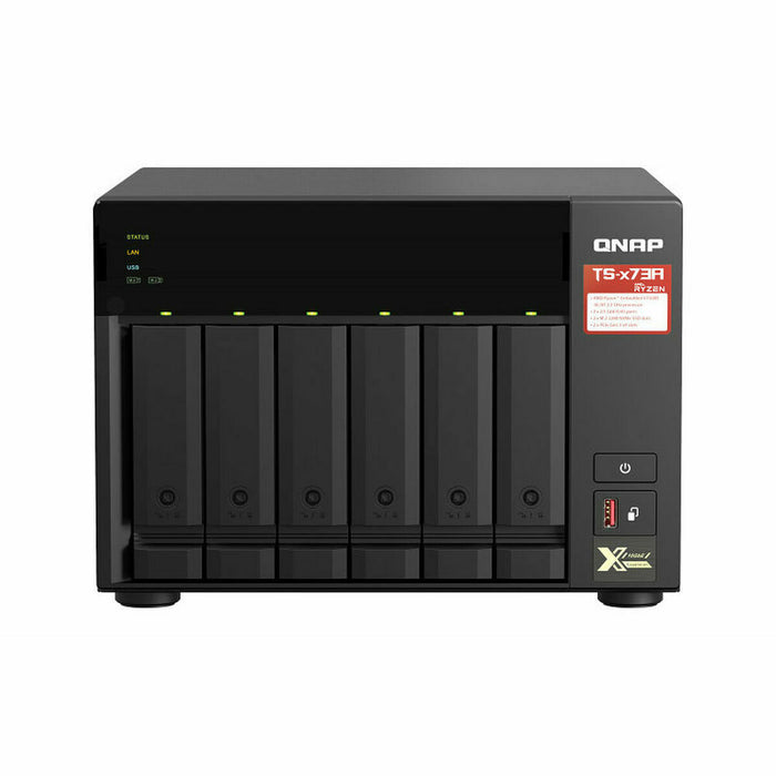 SATA 5.25" калъф за SATA 2.5" Qnap TS-673A Quad Core Черен
