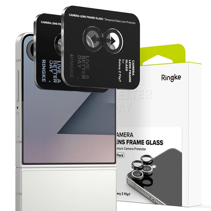Ringke Camera Frame Protector 2-pack за Samsung Galaxy Z Flip 7 - черен