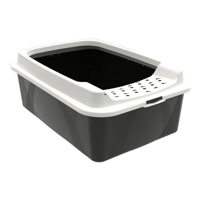 Пясъчник за Котки Rotho My Pet Bonnie Eco Бял/Черен 57,2 x 39,3 x 20,9 cm