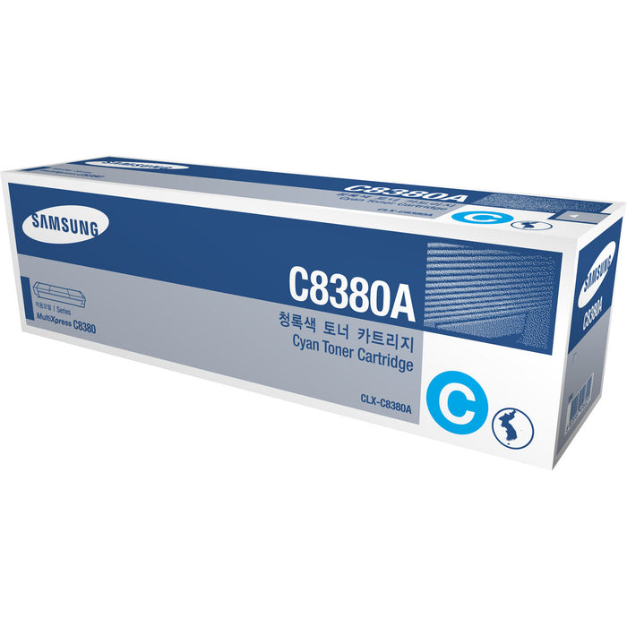 Oригинален тонер Samsung CLX-C8380A Синьо-зелен