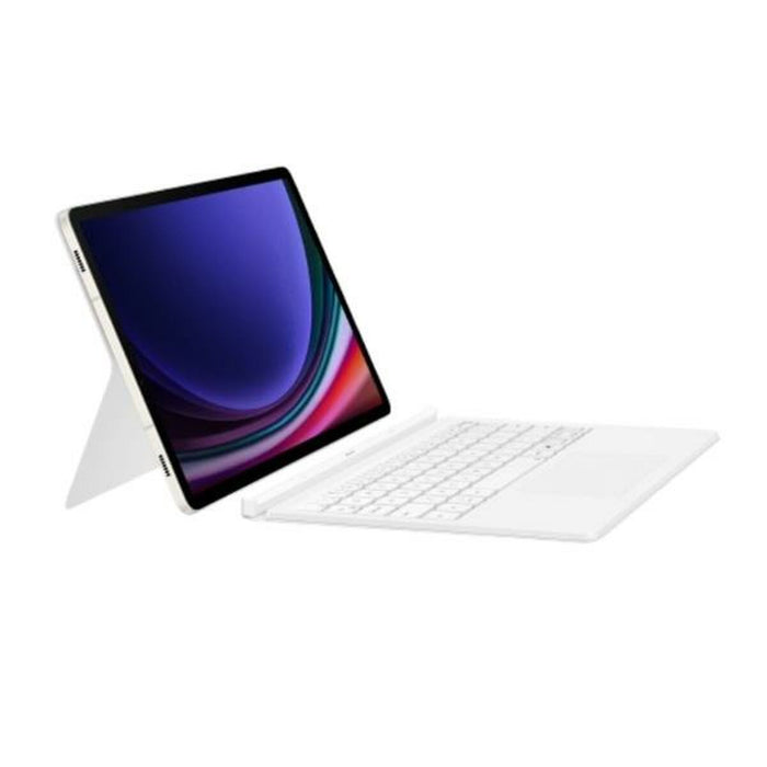 Универсален калъф за таблет и клавиатура Samsung EF-DX725BWEGES Бял Испанска Qwerty