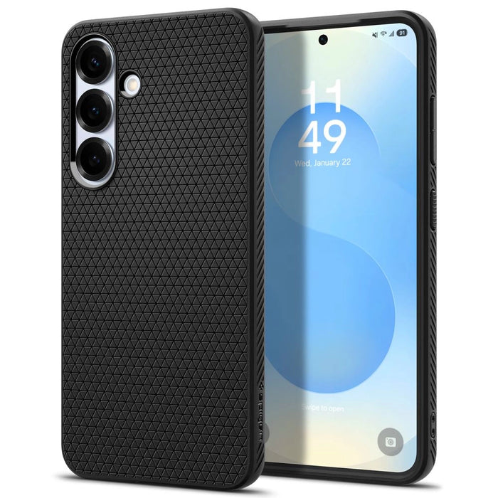 Калъф Spigen Liquid Air за Samsung Galaxy S25 - черен мат