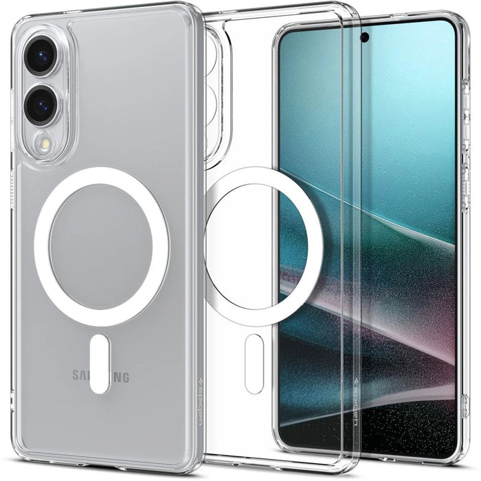 Spigen Ultra Hybrid Mag Case с MagSafe за Samsung Galaxy S25 Edge - прозрачен