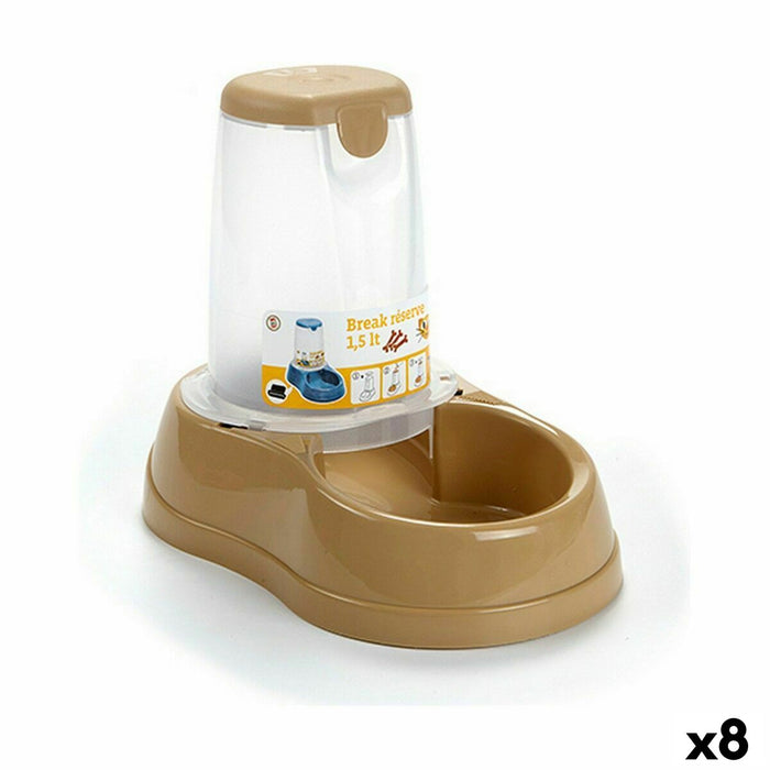 Хранилка за кучета Stefanplast 04180 04180 Бежов Пластмаса 1,5 L 18,5 x 22,5 x 29 cm (8 броя)