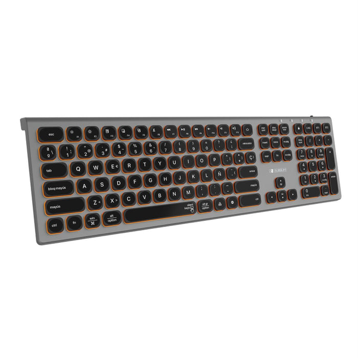 Блутут клавиатура Subblim SUBKB-3MIE310 Сив Испанска Qwerty