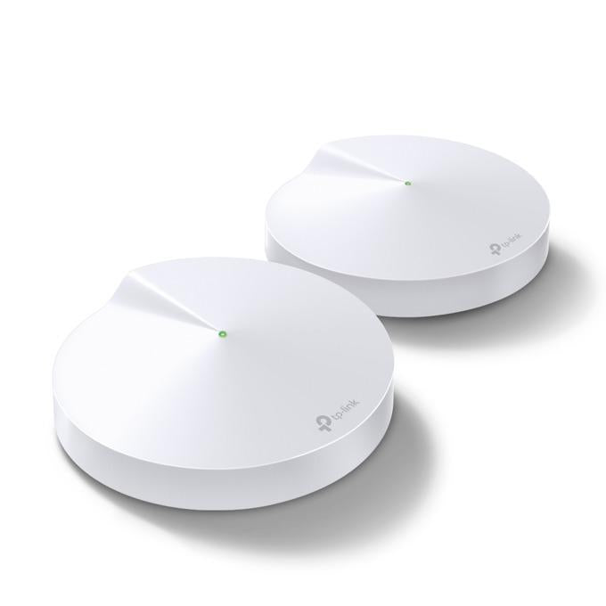Безжичен рутер TP-Link Deco M5, AC1300, 2.4/5 GHz, 400 - 867 Mbps, Gigabit, (2-pack)