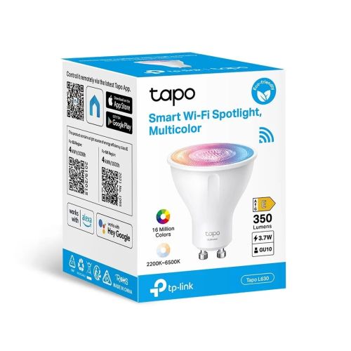 Смарт Wi-Fi LED крушка TP-LINK L630, 3.7W, бяла