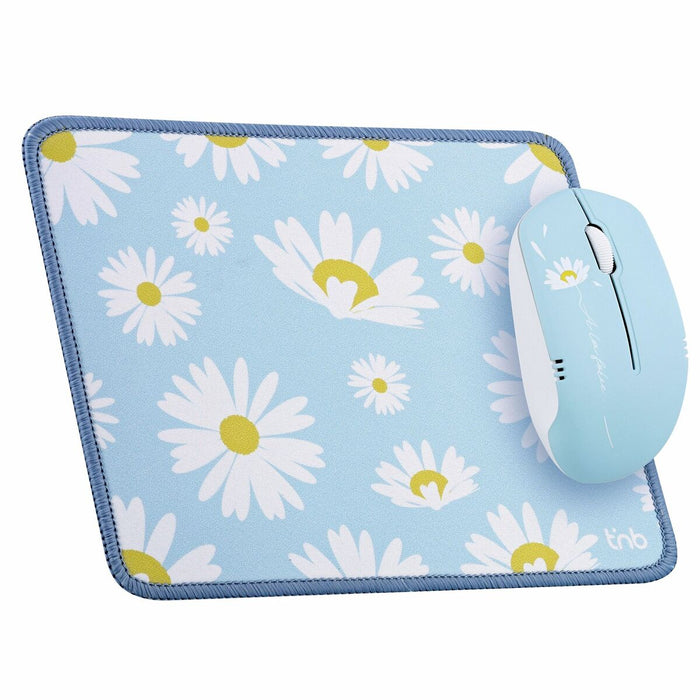 Мишка за Игра и Подложка T'NB DAISY Син
