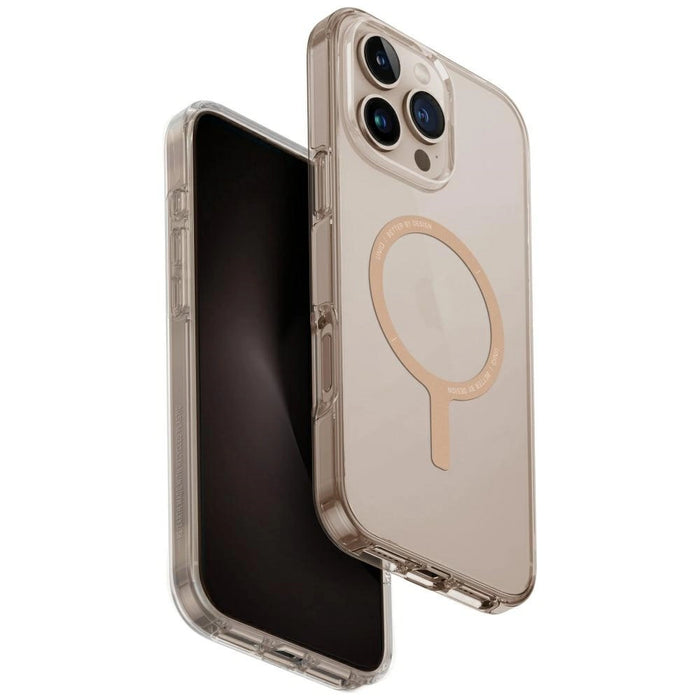Uniq Clario Magclick Charging Case за iPhone 16 Pro Max - прозрачно злато