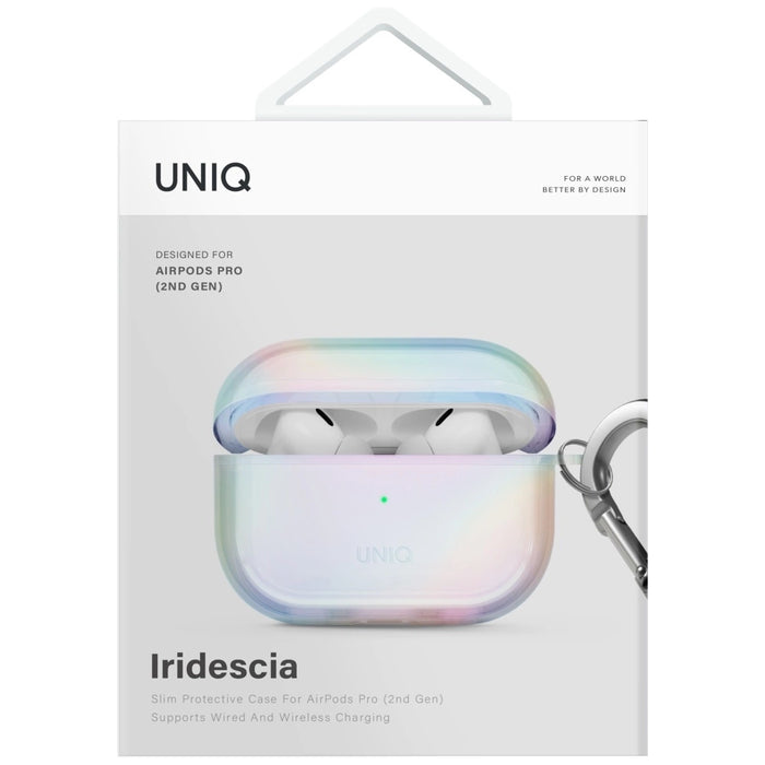 Уникален калъф Iridescia за AirPods Pro 2 Hang Case - Holo White