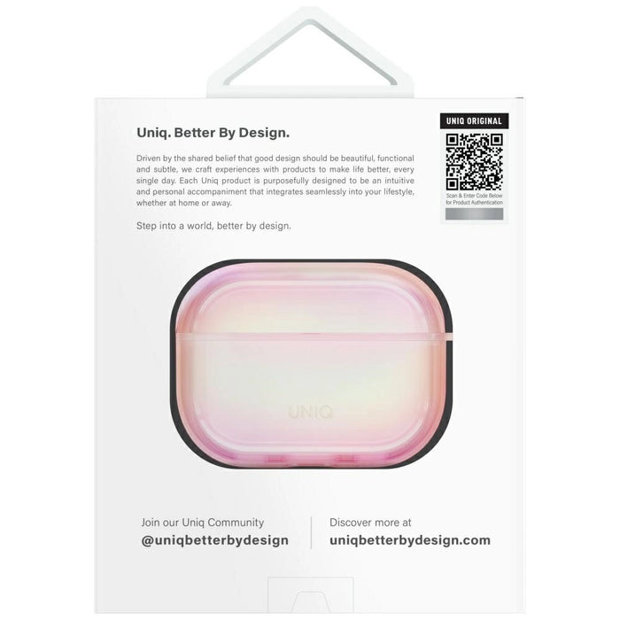 Уникален калъф Iridescia AirPods Pro 2 Hang Case - Holo Pink