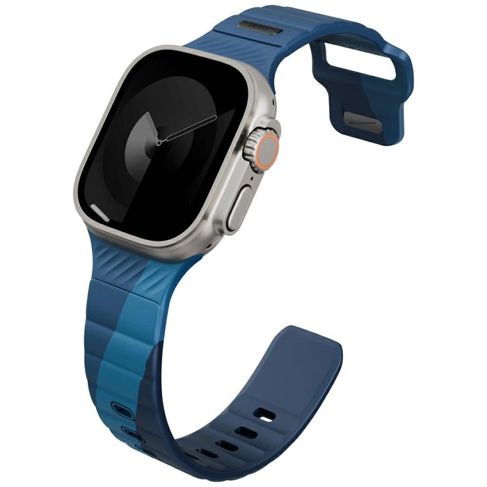 Uniq Stride De Rubber Strap за Apple Watch 44 / 45 / 46 / 49 мм - син