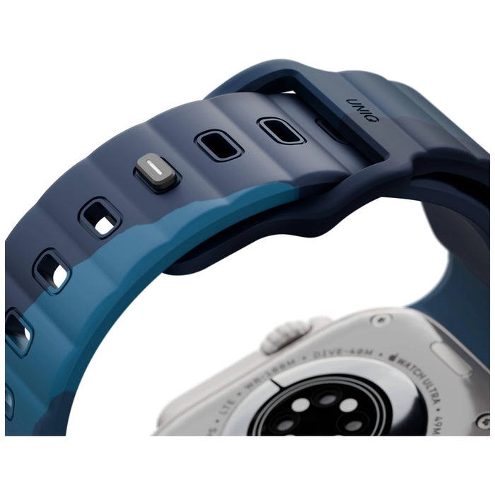 Uniq Stride De Rubber Strap за Apple Watch 44 / 45 / 46 / 49 мм - син