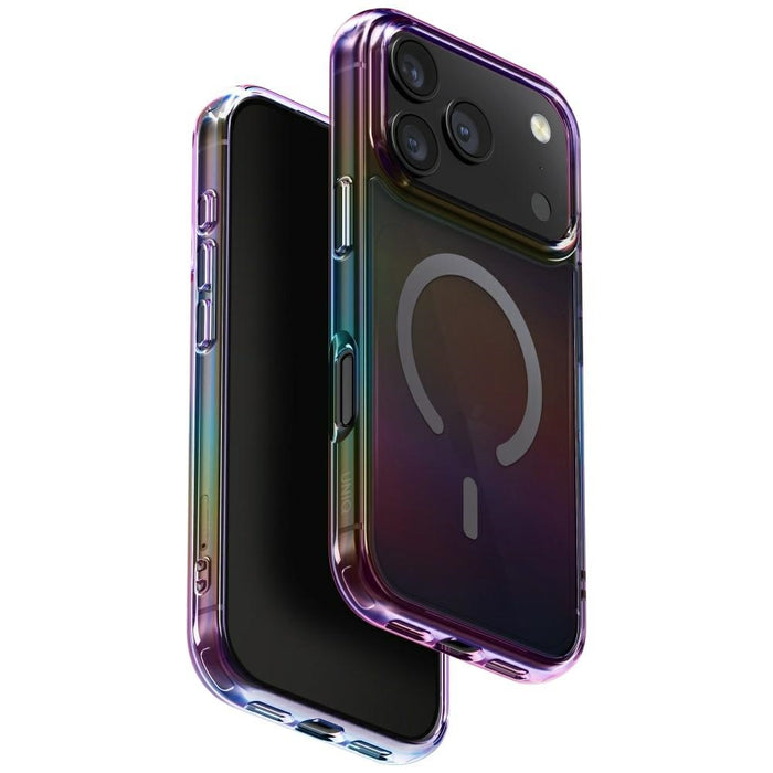 Уникален калъф Iridescia за iPhone 17 Pro Magclick Charging - многоцветен