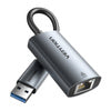 Адаптер Vention USB-A + USB-C до Gigabit Ethernet 0.15m